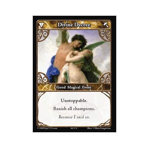 EPIC Tcg Time Wars Divine Decree Single Card