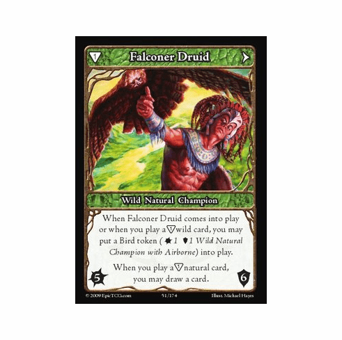 EPIC Tcg Time Wars Falconer Druid Single Card