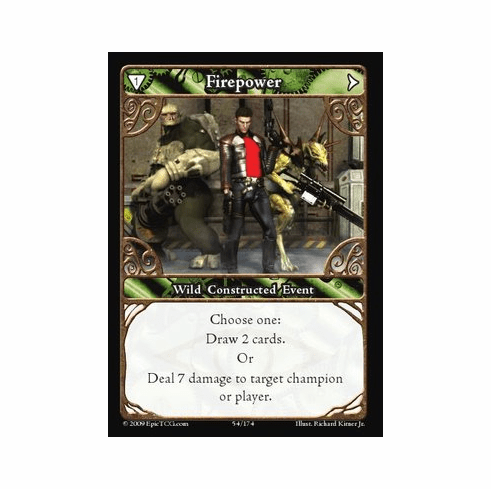 EPIC Tcg Time Wars Firepower Single Card