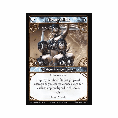 EPIC Tcg Time Wars Groupthink Single Card