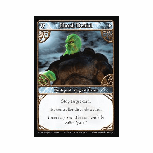 EPIC Tcg Time Wars Harsh Denial Single Card