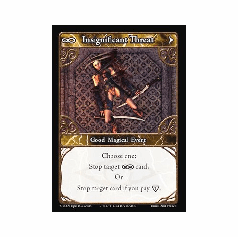 EPIC Tcg Time Wars Insignificant Threat Single Card