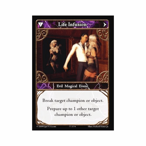 EPIC Tcg Time Wars Life Infusion Single Card