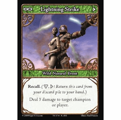 EPIC Tcg Time Wars Lightning Strike Single Card