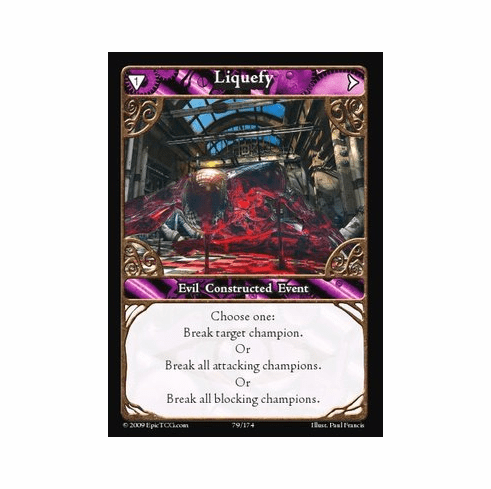 EPIC Tcg Time Wars Liquefy Single Card