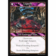 EPIC Tcg Time Wars Liquefy Single Card