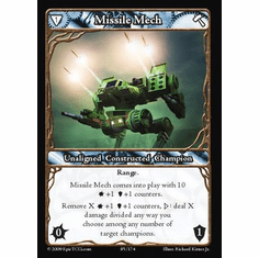 EPIC Tcg Time Wars Missile Mech Single Card