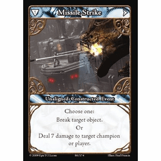 EPIC Tcg Time Wars Missile Strike Single Card