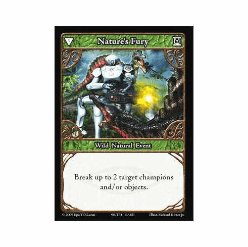 EPIC Tcg Time Wars Nature's Fury Single Card