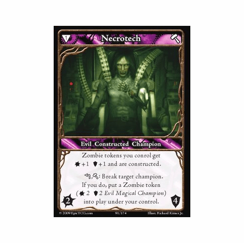 EPIC Tcg Time Wars Necrotech Single Card
