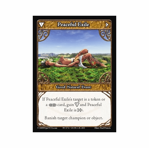 EPIC Tcg Time Wars Peaceful Exile Single Card