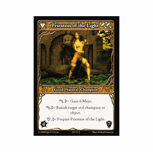 EPIC Tcg Time Wars Priestess of the Light Single Card