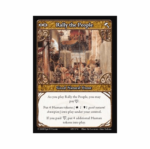 EPIC Tcg Time Wars Rally the People Single Card