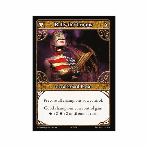 EPIC Tcg Time Wars Rally the Troops Single Card
