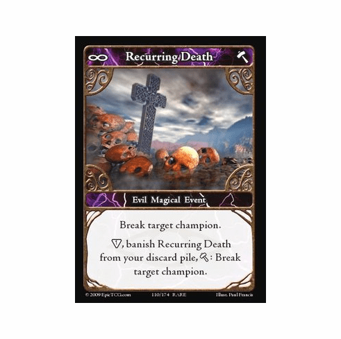 EPIC Tcg Time Wars Recurring Death Single Card