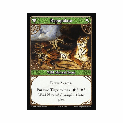 EPIC Tcg Time Wars Repopulate Single Card