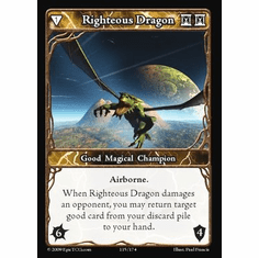 EPIC Tcg Time Wars Righteous Dragon Single Card