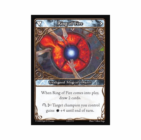 EPIC Tcg Time Wars Ring of Fire Single Card