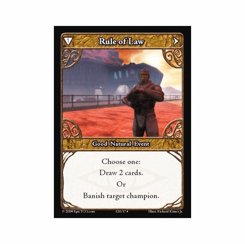 EPIC Tcg Time Wars Rule of Law Single Card