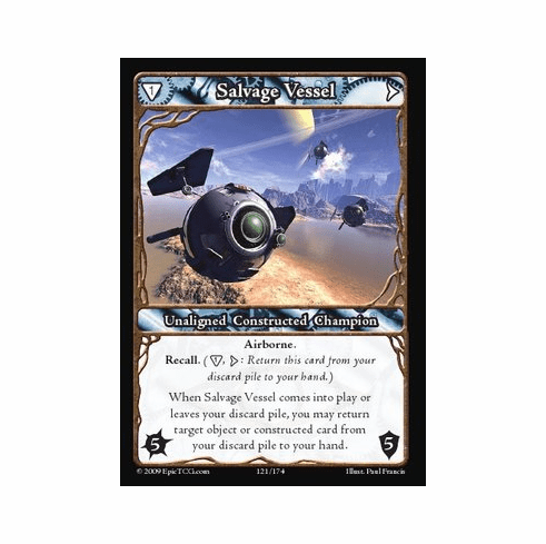 EPIC Tcg Time Wars Salvage Vessel Single Card