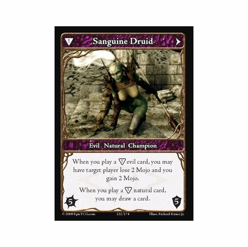 EPIC Tcg Time Wars Sanguine Druid Single Card