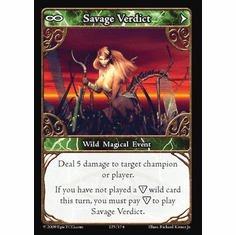 EPIC Tcg Time Wars Savage Verdict Single Card