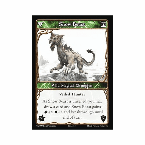 EPIC Tcg Time Wars Snow Beast Single Card