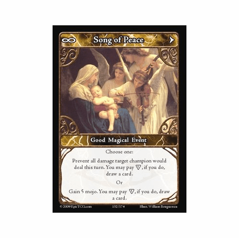 EPIC Tcg Time Wars Song of Peace Single Card