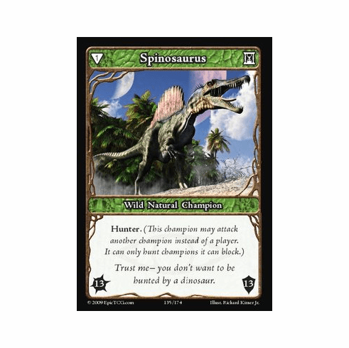 EPIC Tcg Time Wars Spinosaurus Single Card