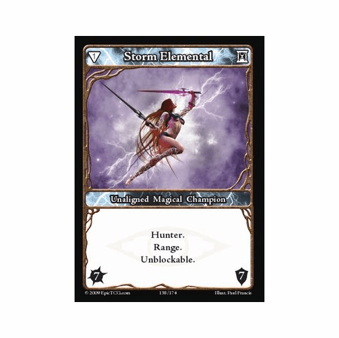 EPIC Tcg Time Wars Storm Elemental Single Card