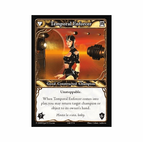 EPIC Tcg Time Wars Temporal Enforcer Single Card
