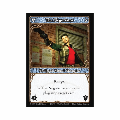 EPIC Tcg Time Wars The Negotiator Single Card