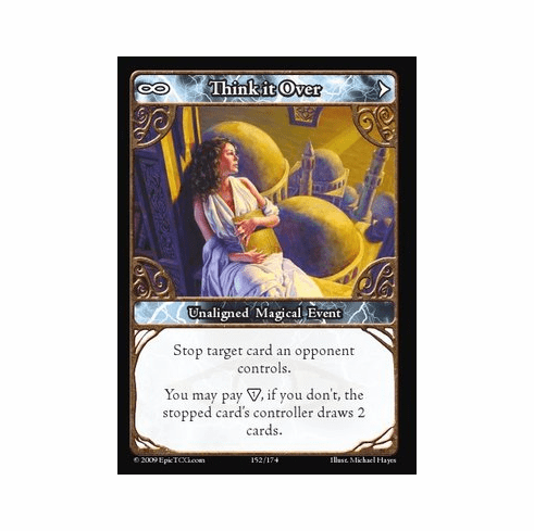 EPIC Tcg Time Wars Think it Over Single Card