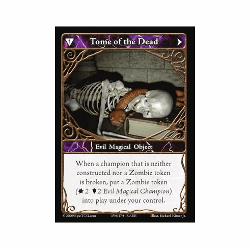 EPIC Tcg Time Wars Tome of the Dead Single Card