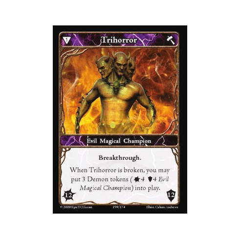 EPIC Tcg Time Wars Trihorror Single Card