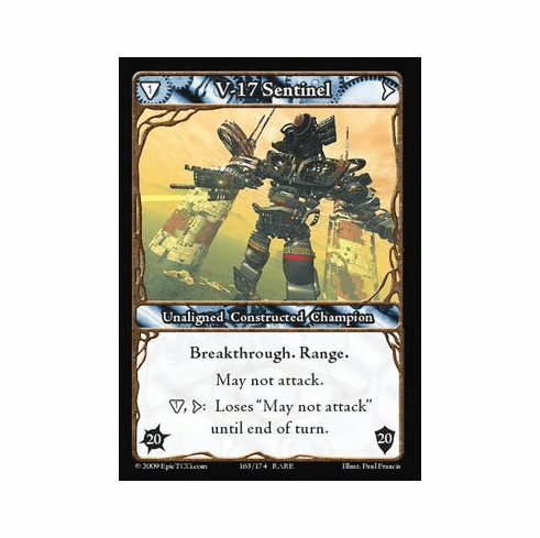 EPIC Tcg Time Wars V-17 Sentinel Single Card