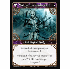 EPIC Tcg Time Wars Web of the Spider God Single Card