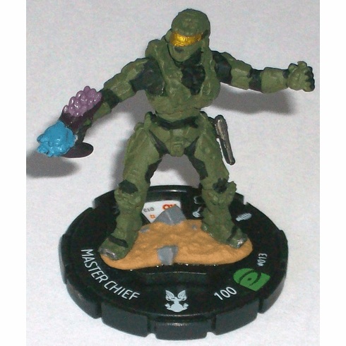 HALO Heroclix Uncommon figure #013 Master Chief (Needler Rfile)