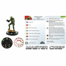 HALO Heroclix Uncommon figure #018 Master Chief (Dual SMGS)