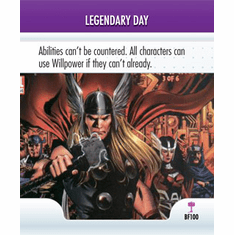 Heroclix Hammer of THOR Battlefield Condition #B100 Legendary Day