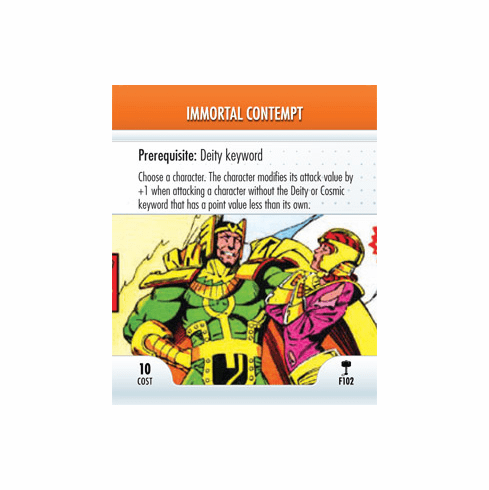Heroclix Hammer of THOR Feat #F102 Immortal Contempt