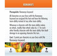 Heroclix Hammer of THOR Feat #F103 Runaways