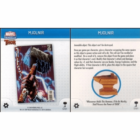 Heroclix Hammer of THOR Special Object #S101 Mjolnir
