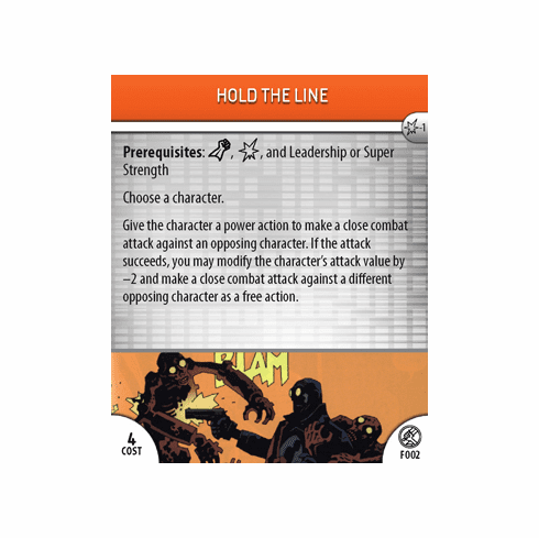 Indy Heroclix B.P.R.D. Action Pack Hold The Line Feat Card