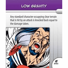 Marvel Hero Clix Fantastic Forces Low Gravity Battlefield Condition Card