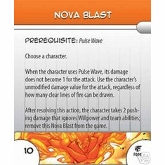 Marvel Hero Clix Fantastic Forces Nova Blast Feat Card
