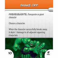Marvel Hero Clix Fantastic Forces Shake Off Feat Card