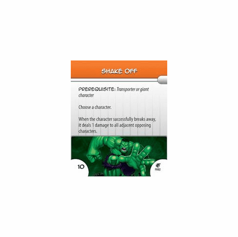 Marvel Hero Clix Fantastic Forces Shake Off Feat Card