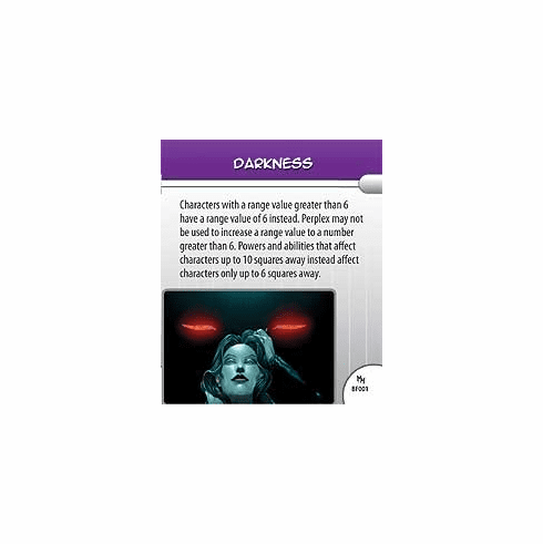 Marvel Hero Clix Mutant Mayhem Darkness Battlefield Condition Card