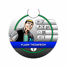 Marvel Hero Clix Mutant Mayhem Flash Thompson Bystander Token
